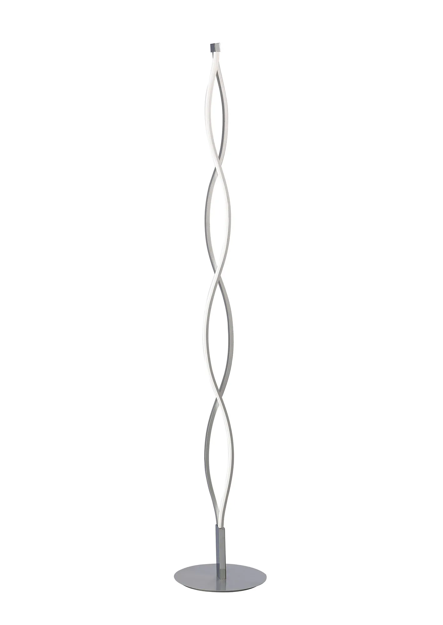 M4861  Sahara Silver 150cm 21W LED Floor Lamp